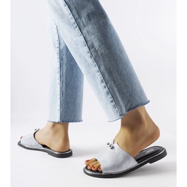 Plave metalik japanke s Frederi biserima srebro 2