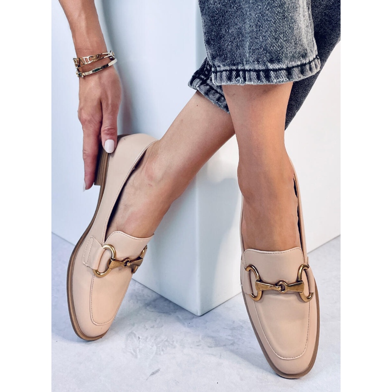 Ženske mokasine Jonna Khaki bež 2