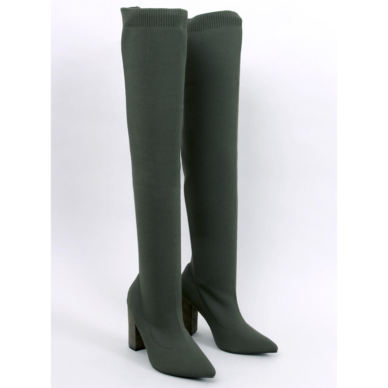 Elastične mušketire s visokom petom Veronice Green zelena 1