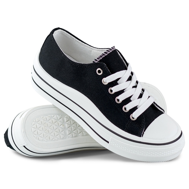 Klasične ženske tenisice crne boje crno 1