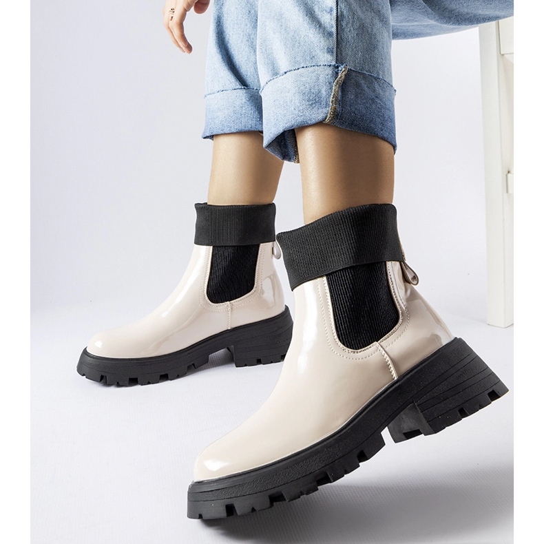 Bež radne čizme natikače marke Breolungi 2