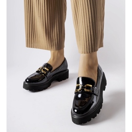 Inna Crne lakirane glinene cipele crno 1