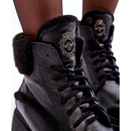 Ženske kožne čizme crne Lemar Vergo crna 2