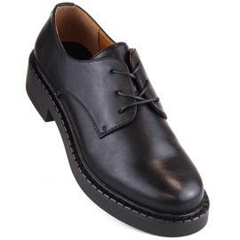 Sergio Leone W SK416A cipele na vezanje, crne crno 1