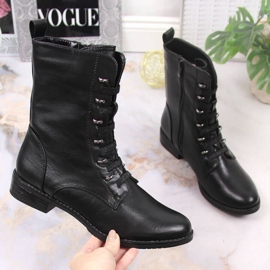 Jezzi W JEZ376A čizme s patentnim zatvaračem, crne crno 1