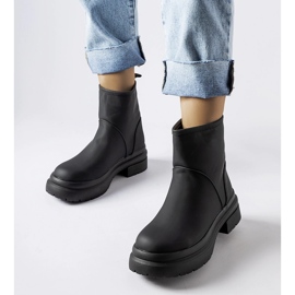 Crne gumene izolirane Clotilde čizme crno 1