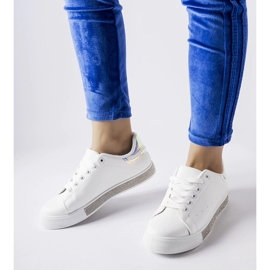 Bijele klasične tenisice s Dina kamenčićima bijela 1