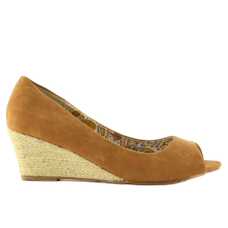 Wedges espadrile Ls-141 deva smeđa 2