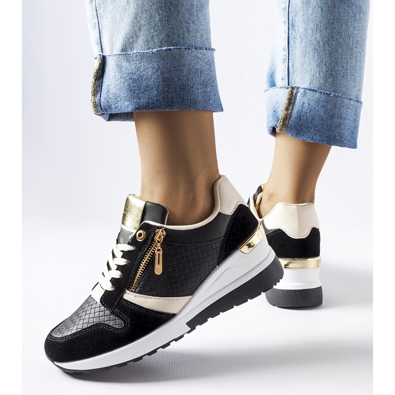 Crne Ashland tenisice na wedge crna 1