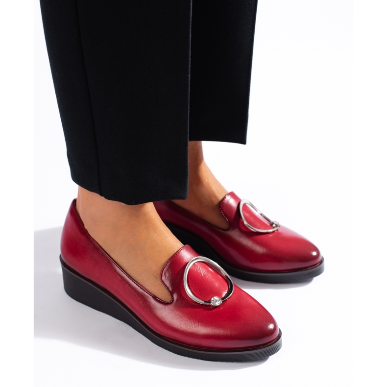 W. Potocki Ženske crvene cipele na tanku cipelu Potocki crvena 1