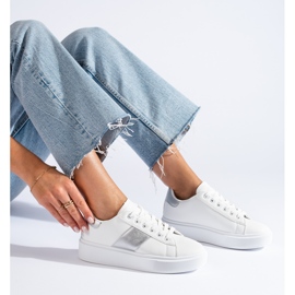 Bijele ženske tenisice na platformi Shelovet bijela 1