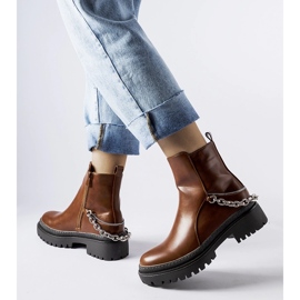 Smeđe gležnjače s lancem Muqaddim smeđa 1