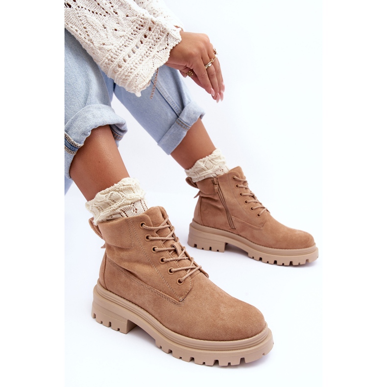 PM1 Suede Trappers izolirane gležnjače, tamno bež, Alden 1