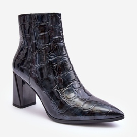 Lakirane gležnjače S.Barski MR870-58 Mornarsko plave plava 1