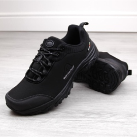 Muške crne sportske cipele American Club softshell za planinarenje crno 5