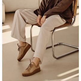 Marco Shoes Tenisice u porastu s debljim dnom bež 1