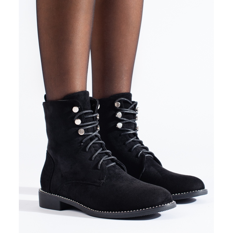 Shelovet ženska radna odjeća od crne antilop kože crna 2