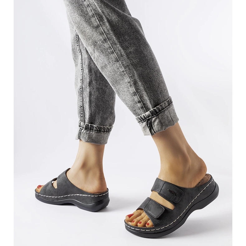 Evento Crne Fréchette niske mazge na wedge crna 2