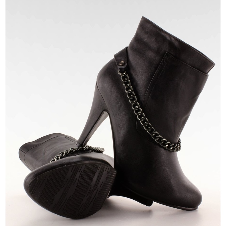 Čizme s lancima 2010-3 Crne crno 1