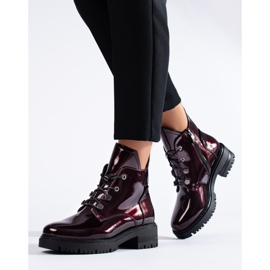 W. Potocki Bordo lakirane čizme Potocki crvena 2