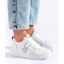 Bijele tenisice na platformi Shelovet bijela 2
