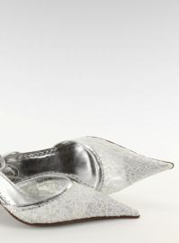 Elegantne pumpe 3947-13 blanc siva 1