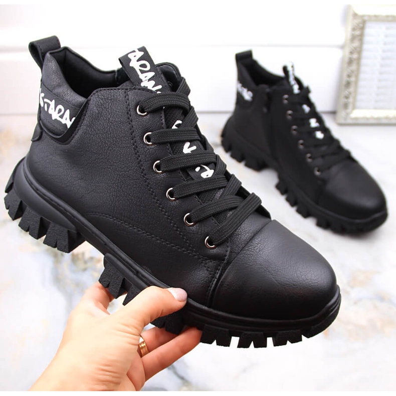 Ženske izolirane crne čizme s platformom Sergio Leone BT742 crna 1