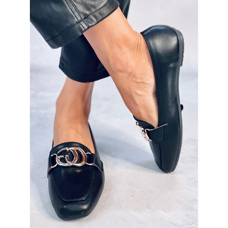 Elisa Black ženske mokasinke crna 1