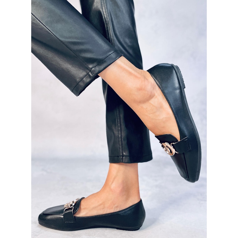 Elisa Black ženske mokasinke crna 2