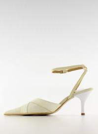 Vjenčane pumpe 8650-2 bijele smeđa 2