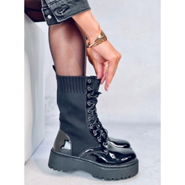 Radnici čarape gornji dio Soks Black crno 2