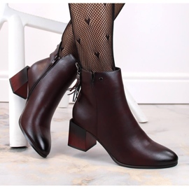 Ženske bordo izolirane gležnjače Jezzi crvena 1