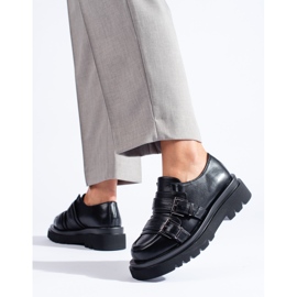 Crne cipele s debelim potplatom Shelovet crno 2