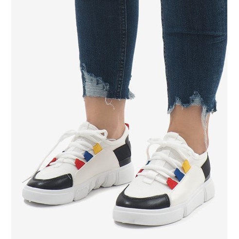 Crno-bijele sportske cipele tenisice 2018-9 bijela 1