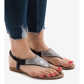 Crne sandale ukrašene B-935 crna 1