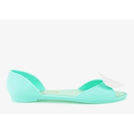 Zelene meliske gumene balerinke sa srcem KM121-14 zelena 1