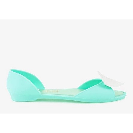 Zelene meliske gumene balerinke sa srcem KM121-14 zelena 1