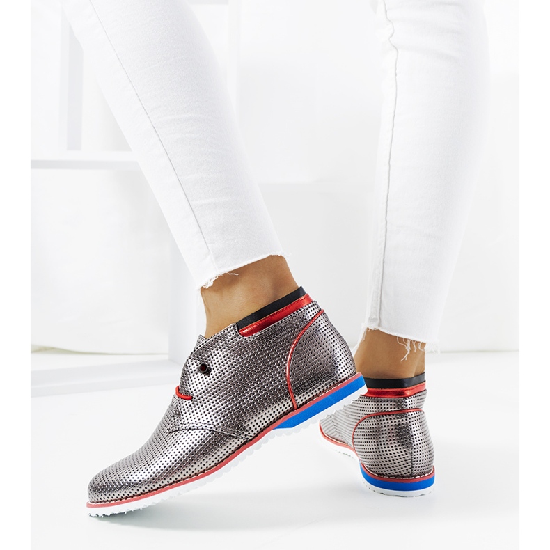 BM Klasične jazz cipele srebrne boje JFL654-2 srebro 2