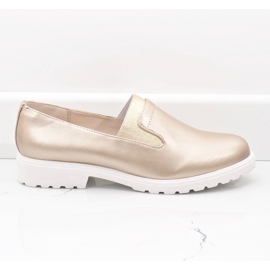 Zlatne klizne cipele na platformi XC683-3 zlatni 1
