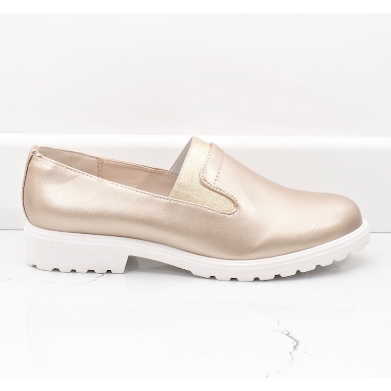Zlatne klizne cipele na platformi XC683-3 zlatni 1
