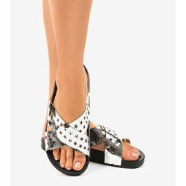 Srebrne papuče sa zvjezdicama D7627-3 višebojan 1