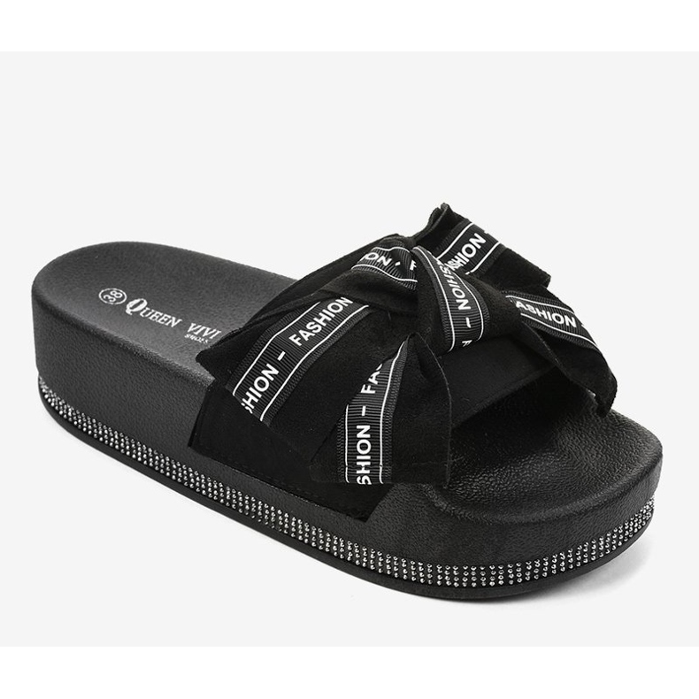 Crne casual modne papuče 218-207 crna 1