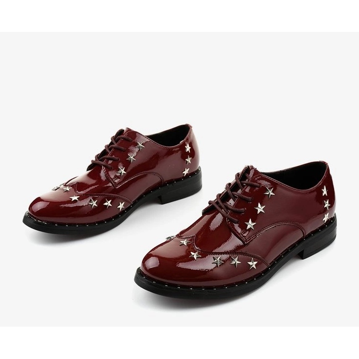 Ženske kestenjaste cipele C18-37117 crvena 1