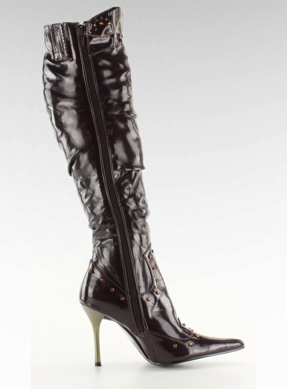 Lakirane čizme 6882-9V Marron smeđa 2