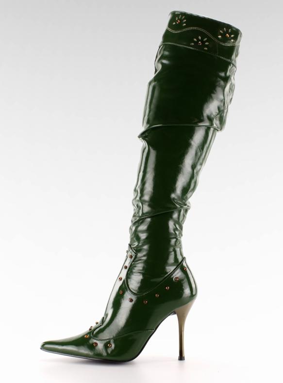 Lakirane čizme 6882-9V Anis zelena 1