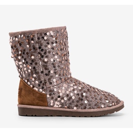 Bež izolirane čizme emu Stouteyes smeđa 2