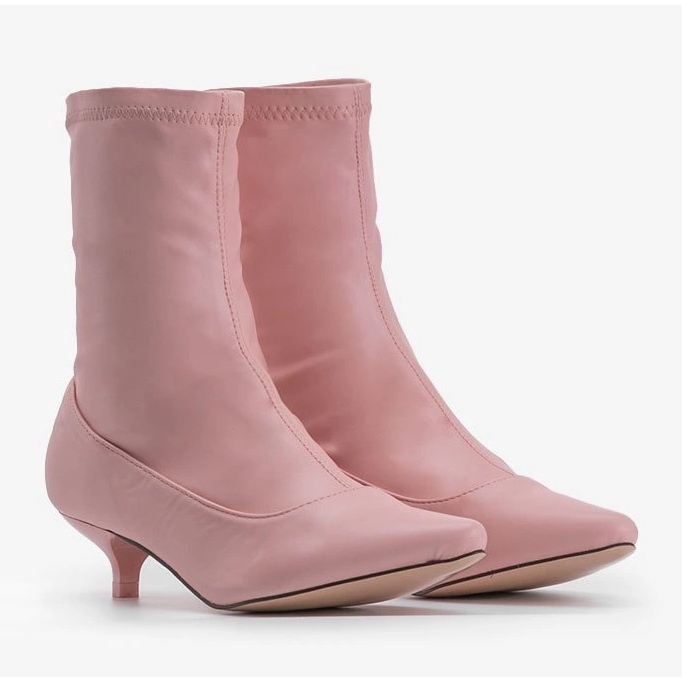 Ružičaste štikle s čarapom Ragemour ružičasta 2