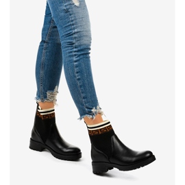 Crne čizme s čarapom Mangtoris crna 1