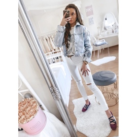 Balerine od roze tkanine LD8E07 tamnoplava ružičasta 1