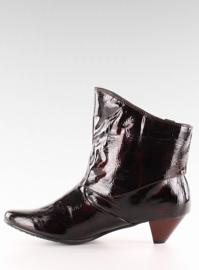 Čizme s lukom 5196-3V bordo smeđa 2